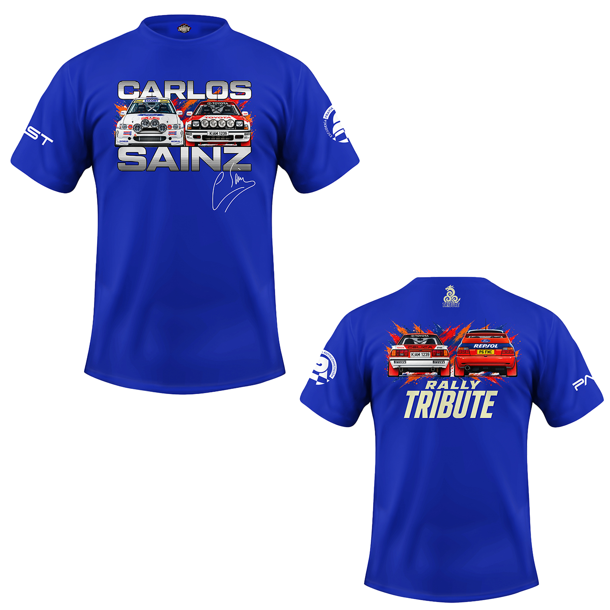 Camiseta azul Carlos Sainz Tribute – 17º Rally de Asturias Histórico ...