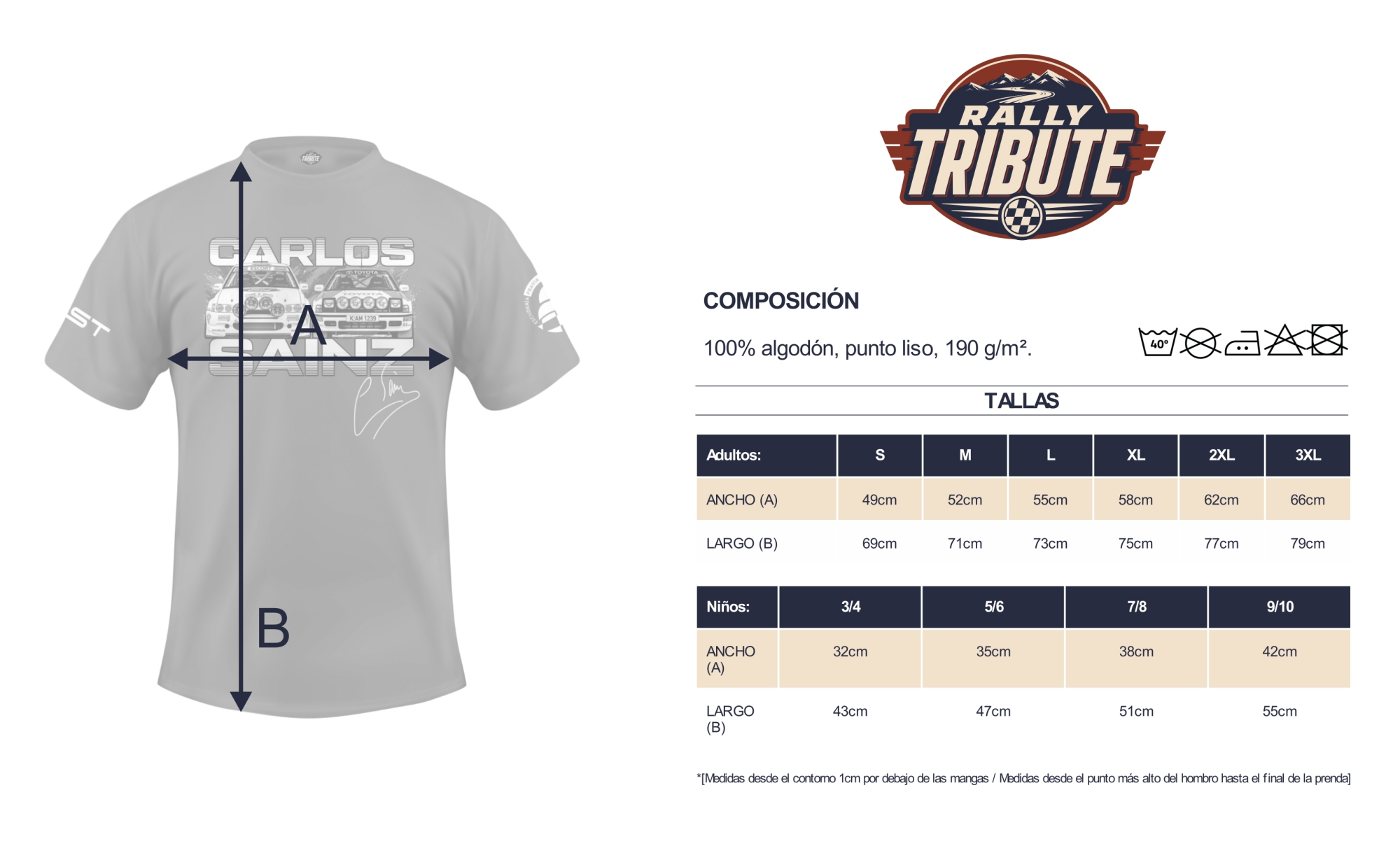 Camiseta roja Carlos Sainz Tribute – 17º Rally de Asturias Histórico ...